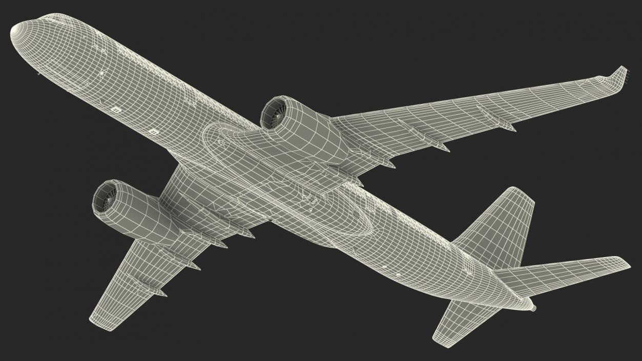 Tupolev Tu-214 Jet Airliner Flight 3D model