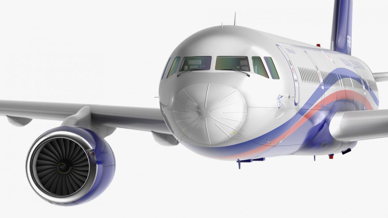 Tupolev Tu-214 Jet Airliner Flight 3D model