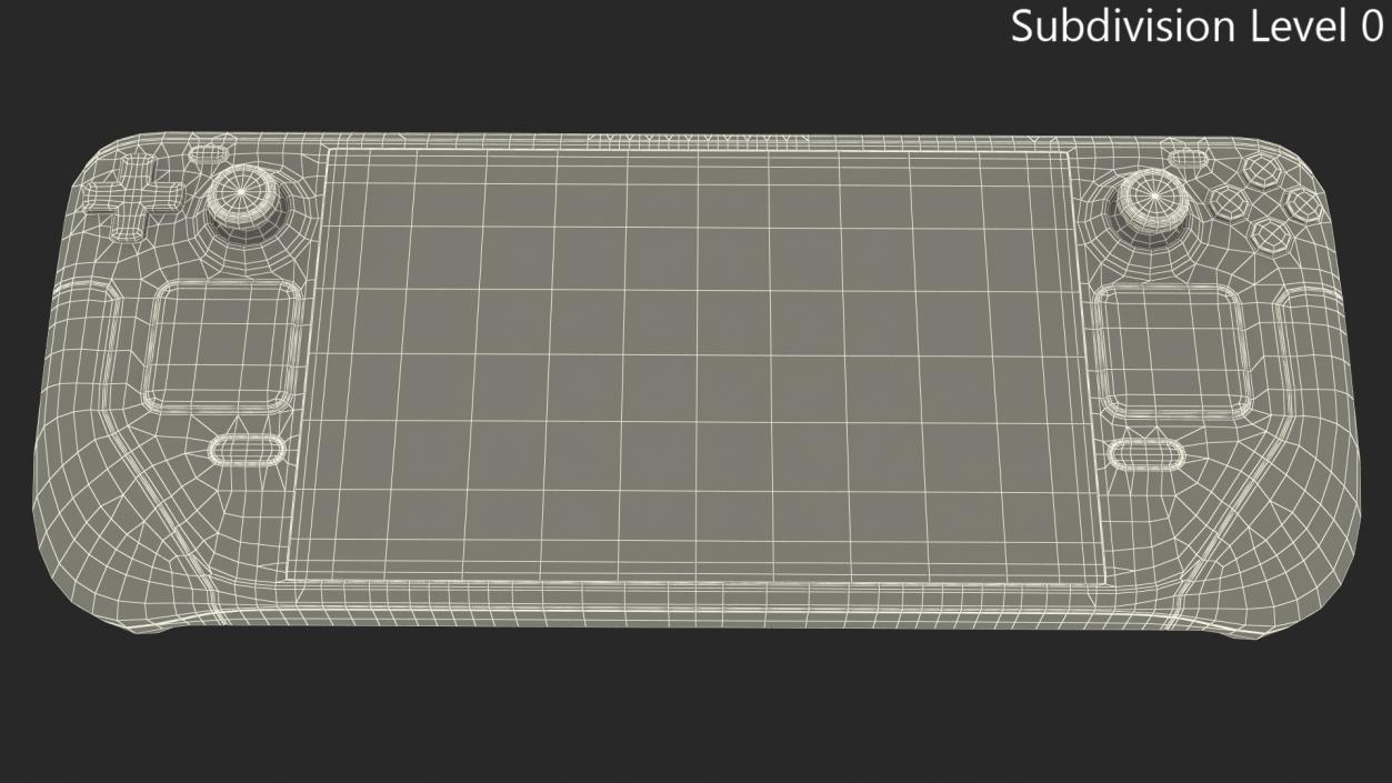 Steam Deck Handheld Gaming Computer Off 3D model