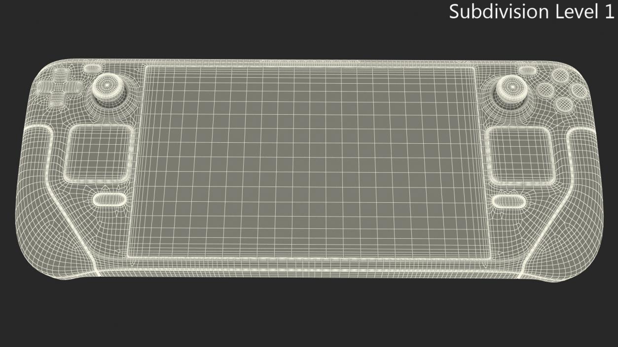 Steam Deck Handheld Gaming Computer Off 3D model