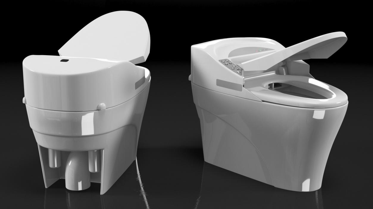 3D Bidet Smart Toilet model