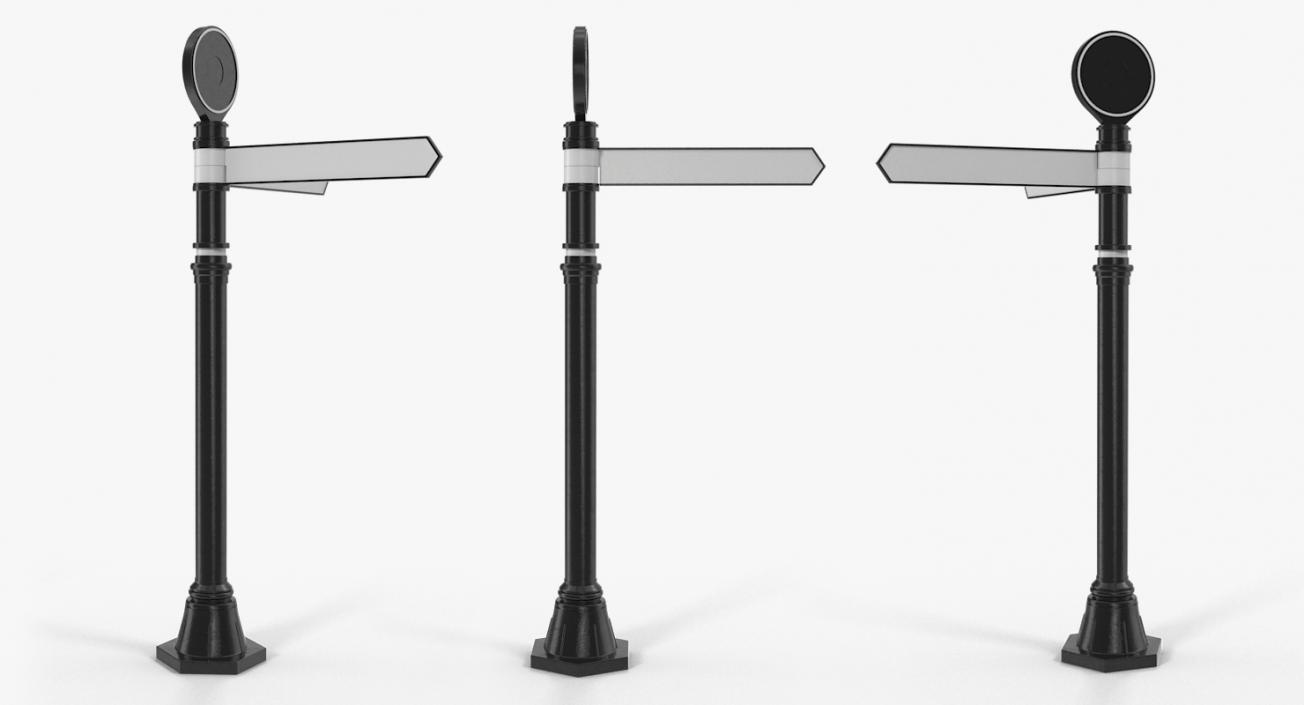 Blank Signpost 3D model