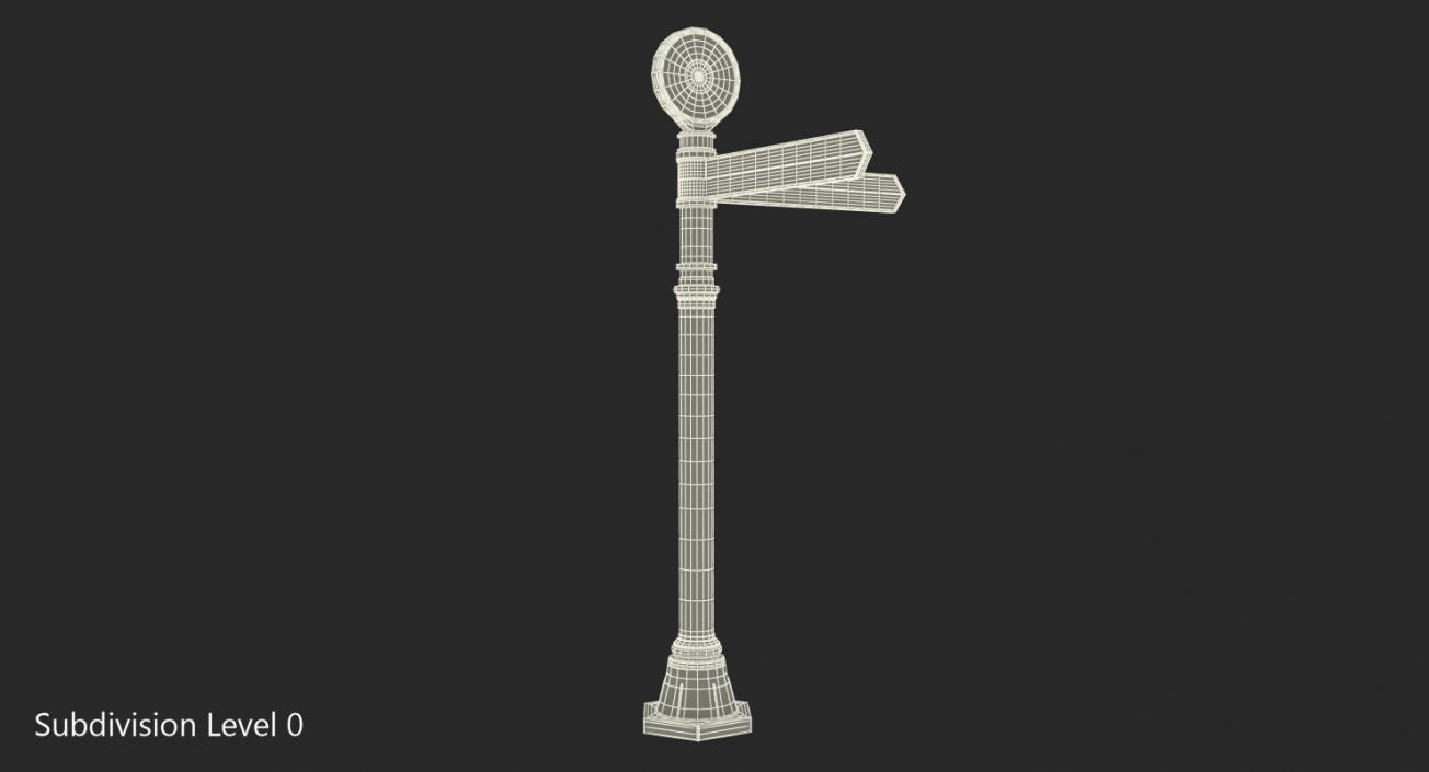 Blank Signpost 3D model