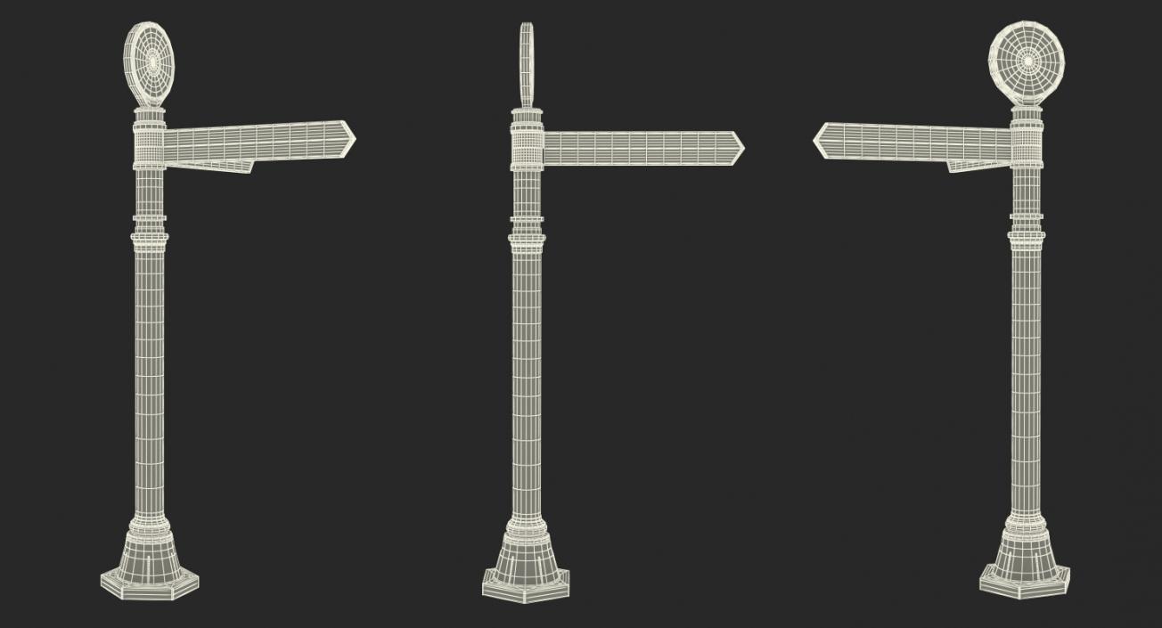 Blank Signpost 3D model