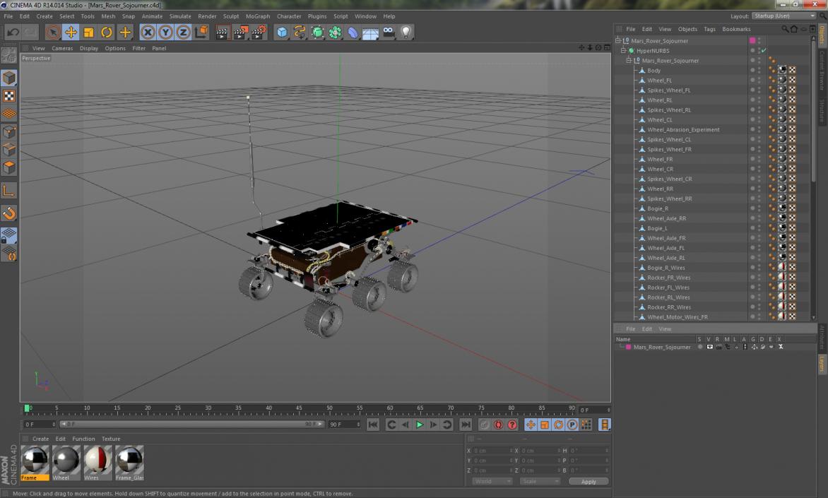 3D model Mars Rover Sojourner