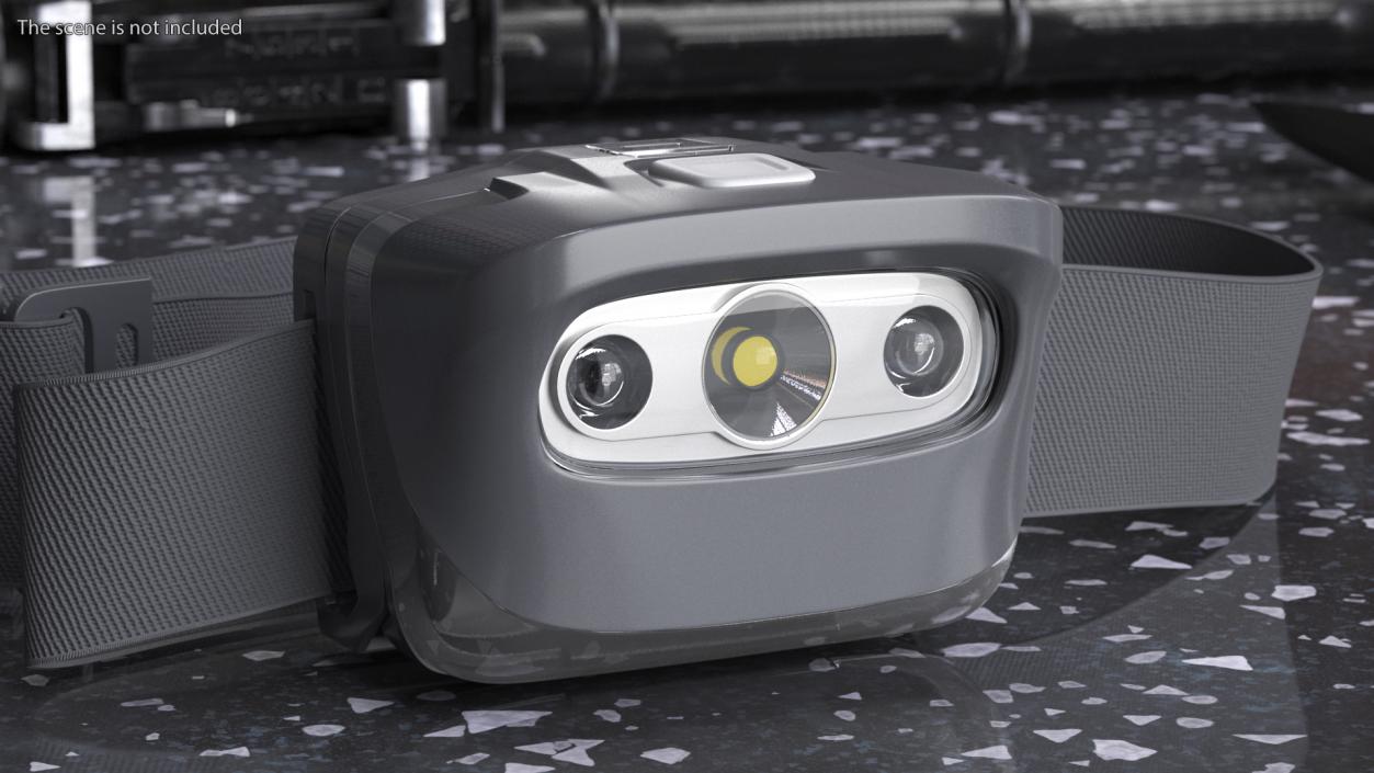 3D LED Head Lamp Grey model