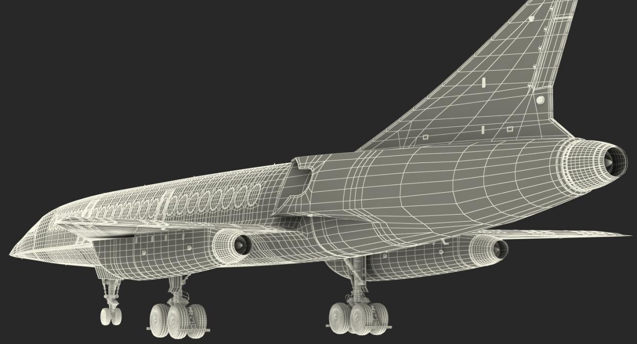 3D Boom Supersonic Jet Rigged