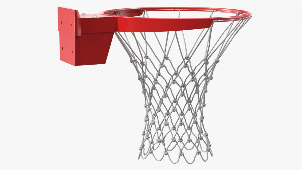 Basketball Hoop and Net Spalding 3D