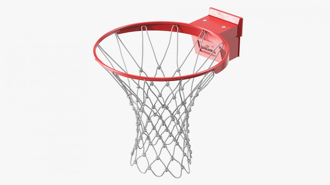 Basketball Hoop and Net Spalding 3D