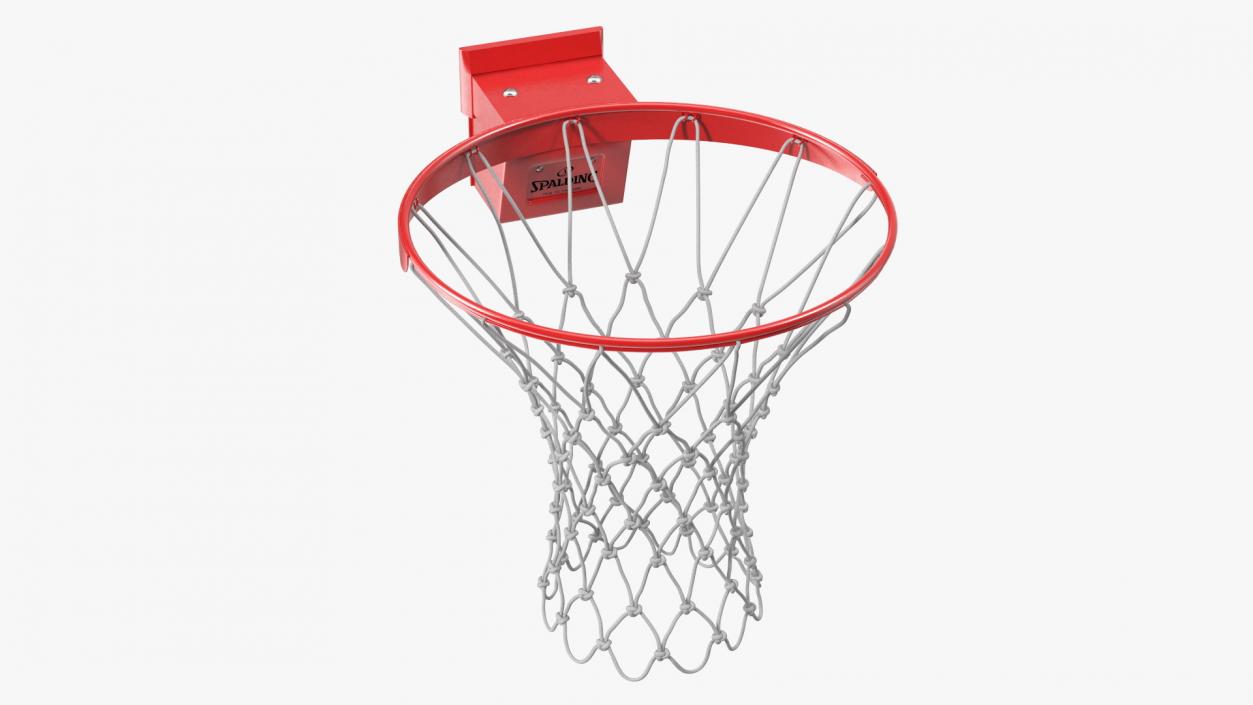 Basketball Hoop and Net Spalding 3D