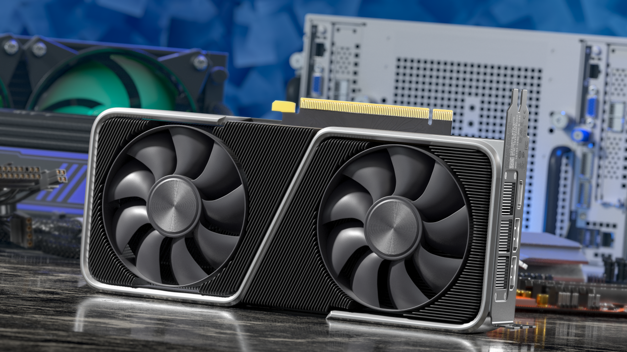 3D model Nvidia GeForce RTX 3070 Founders Edition