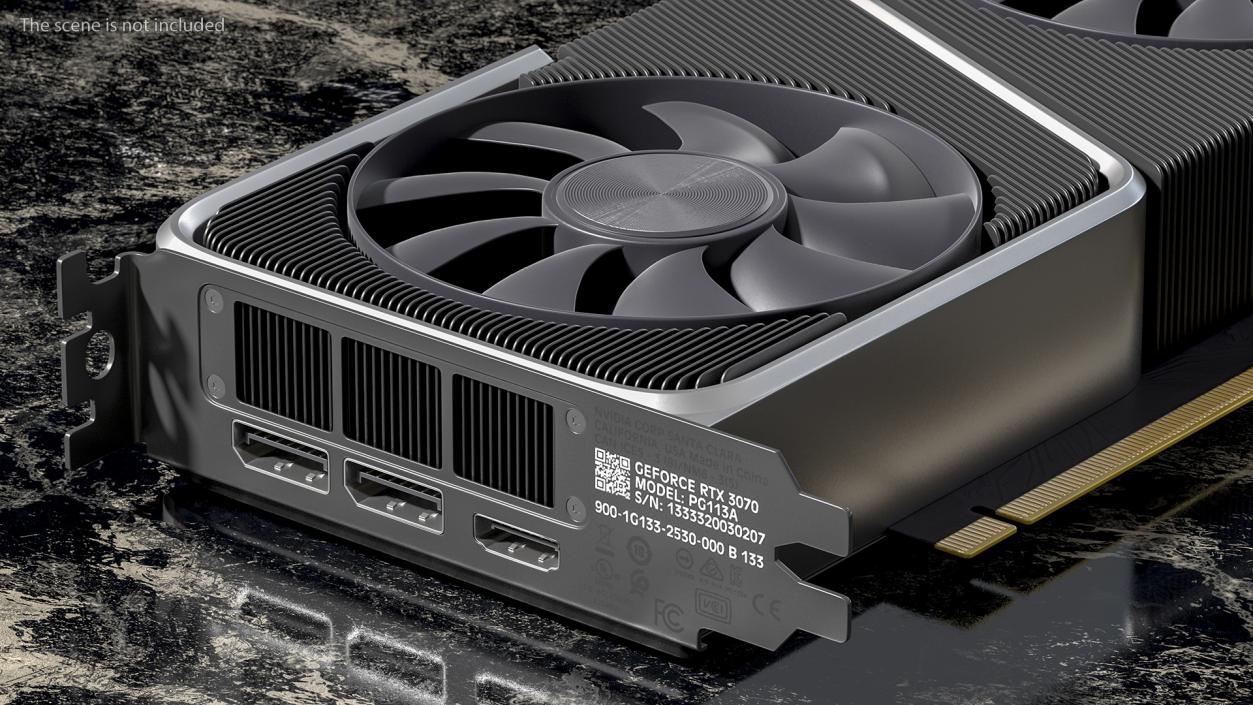 3D model Nvidia GeForce RTX 3070 Founders Edition