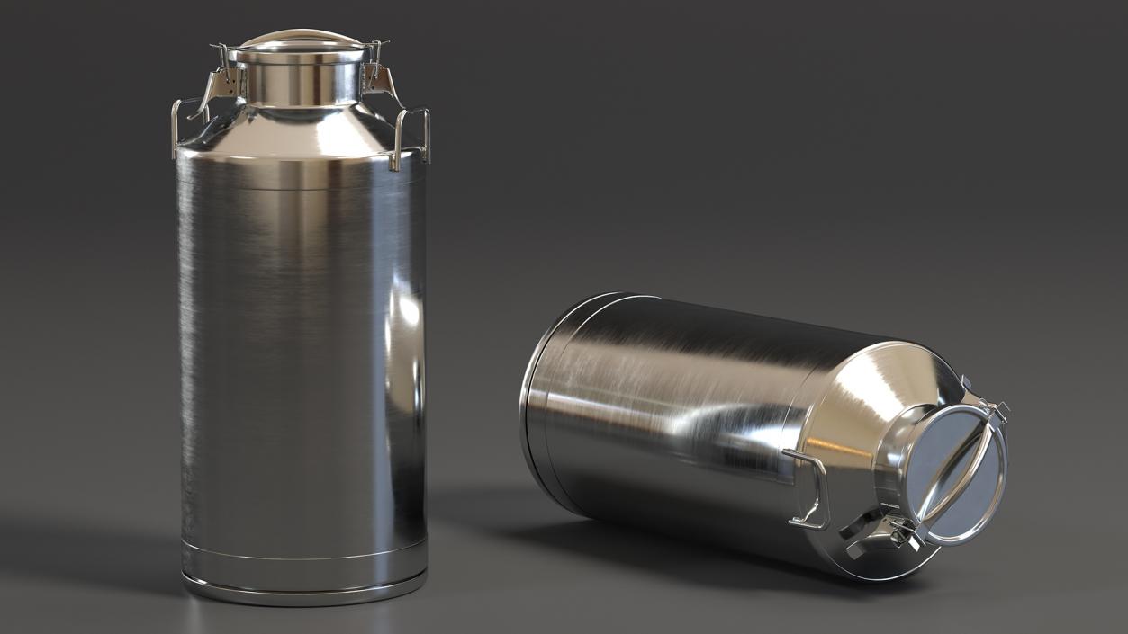 Milk Container Stainless Steel 60 Liter 3D model