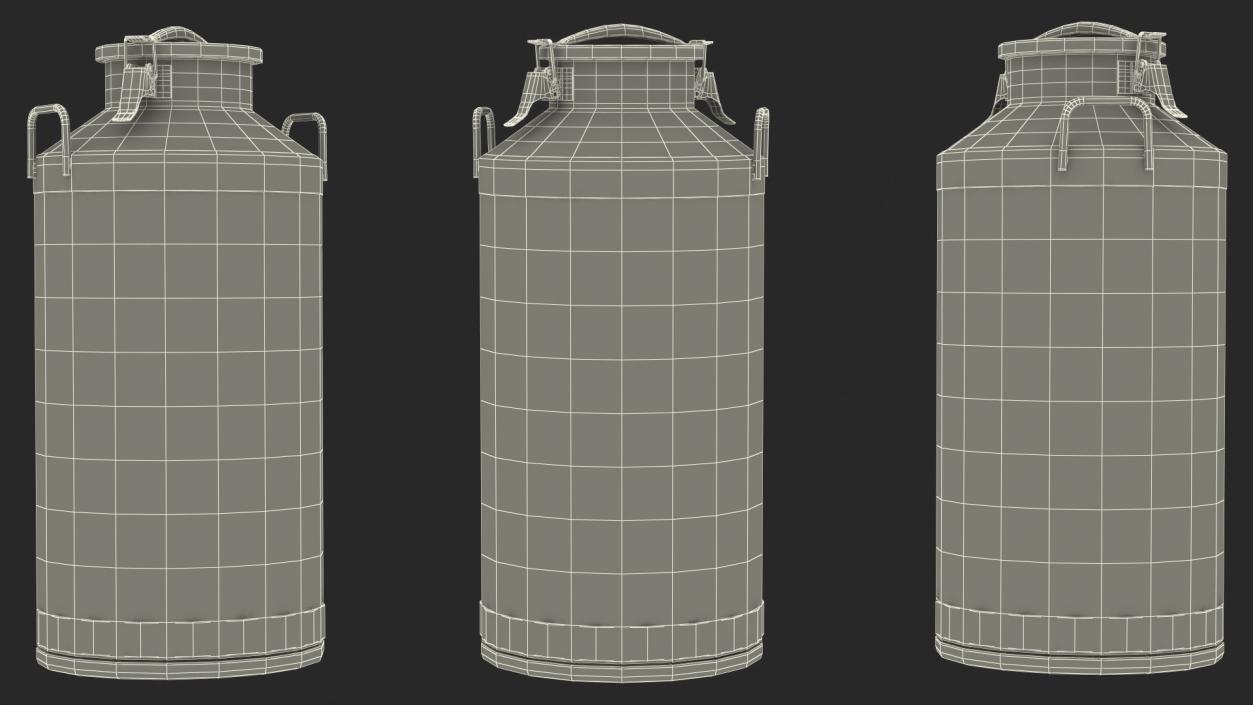 Milk Container Stainless Steel 60 Liter 3D model