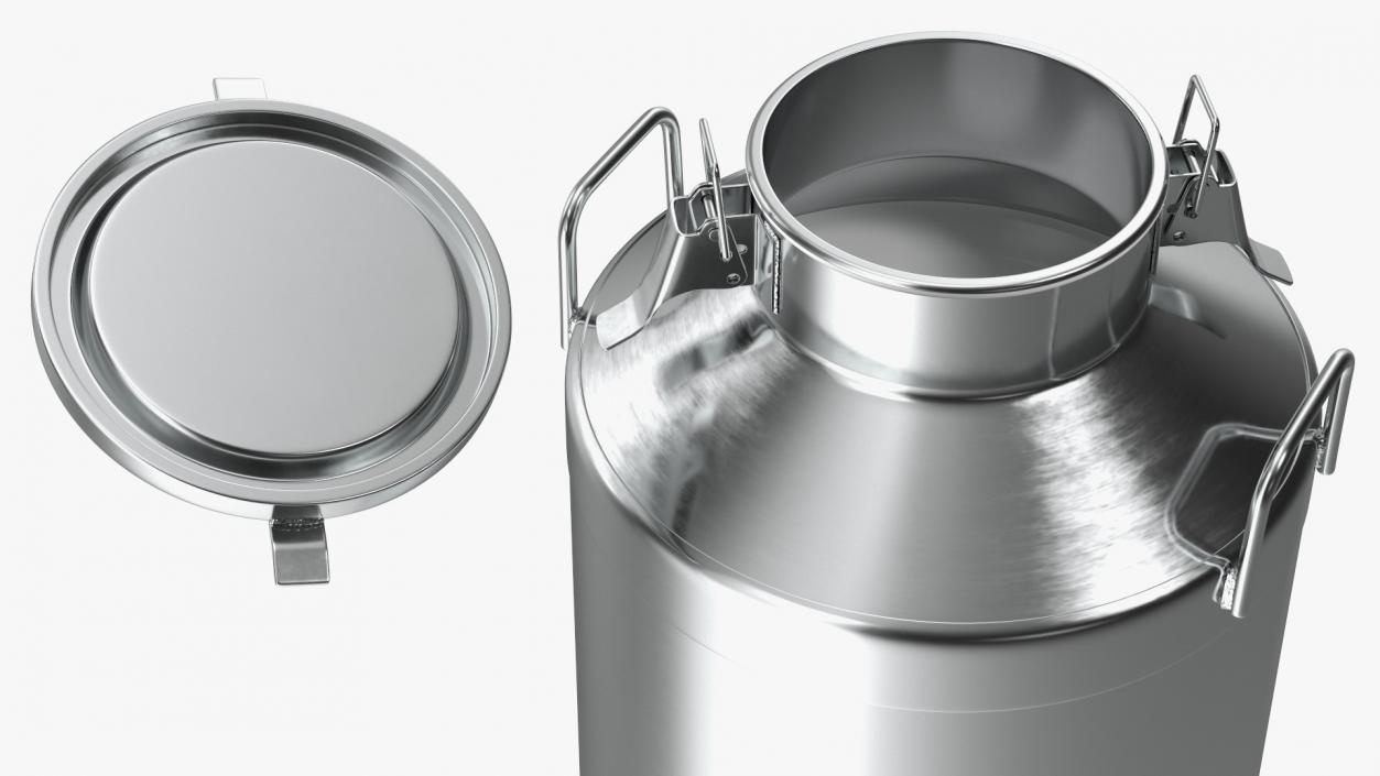 Milk Container Stainless Steel 60 Liter 3D model