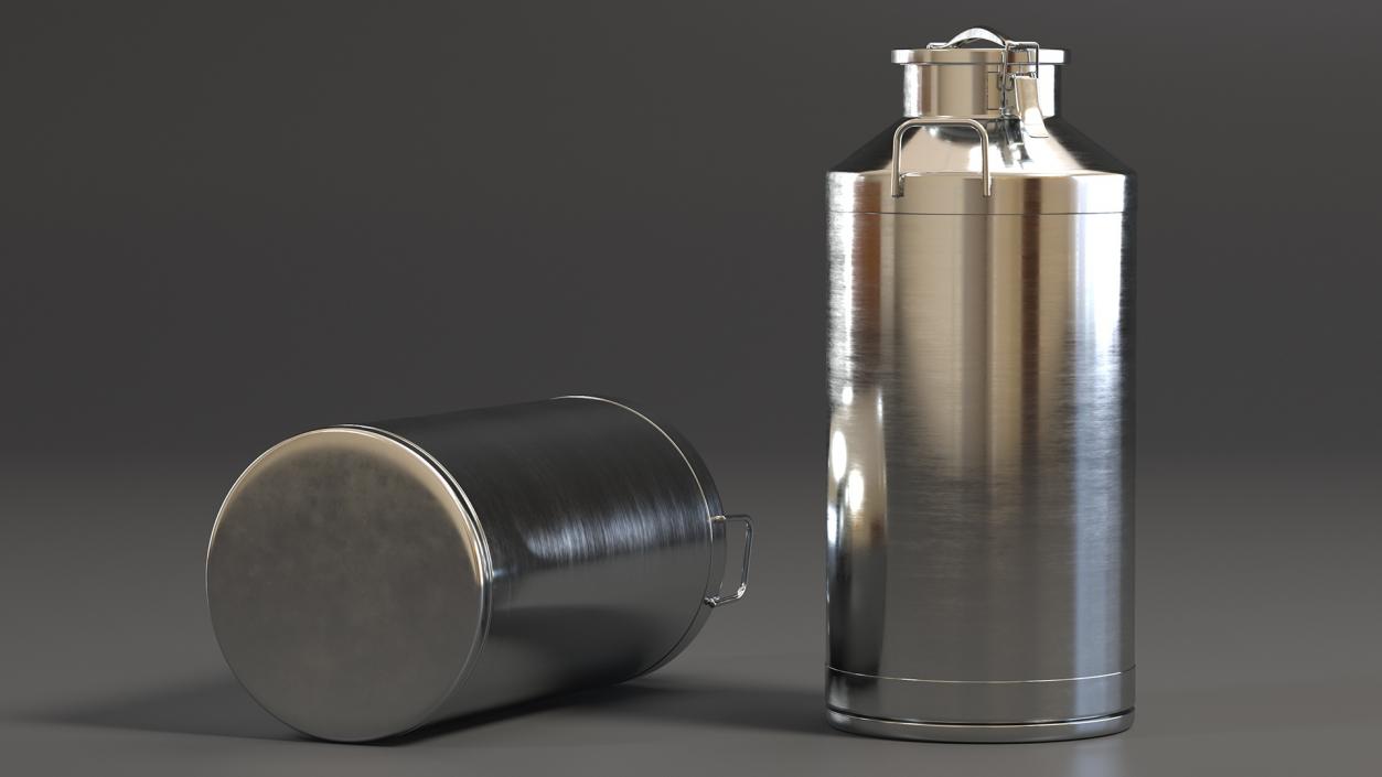 Milk Container Stainless Steel 60 Liter 3D model