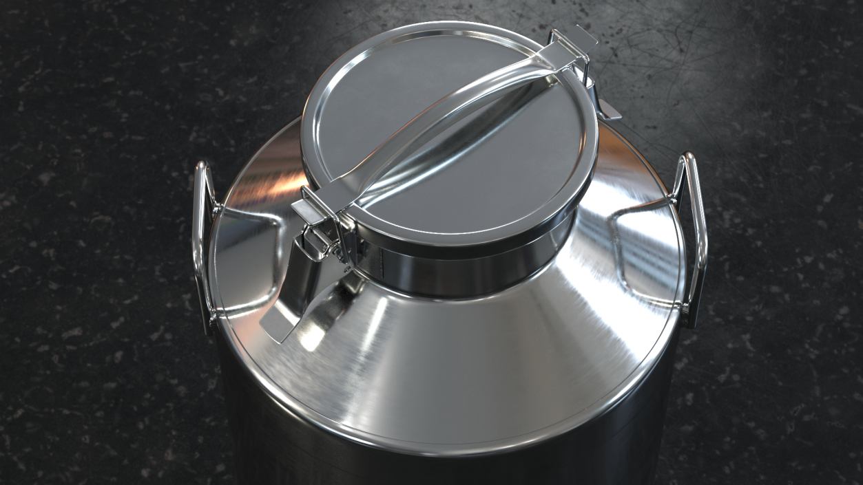 Milk Container Stainless Steel 60 Liter 3D model