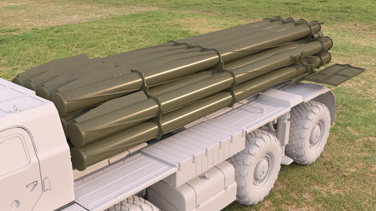 Soviet Heavy Multiple Rocket Launcher Camo 3D