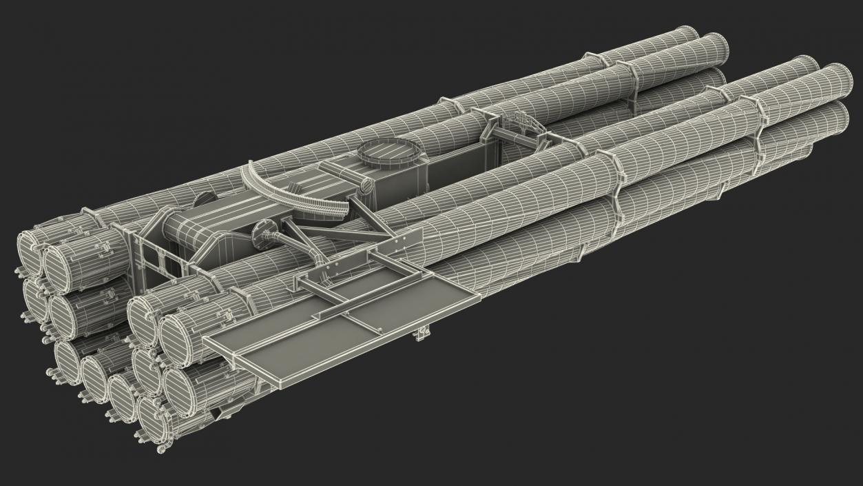 Soviet Heavy Multiple Rocket Launcher Camo 3D