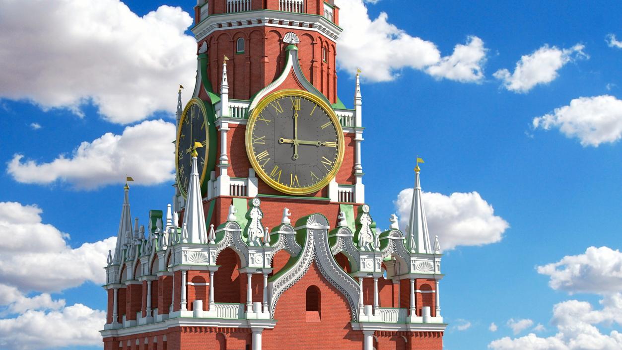 3D Kremlin Saviour Tower