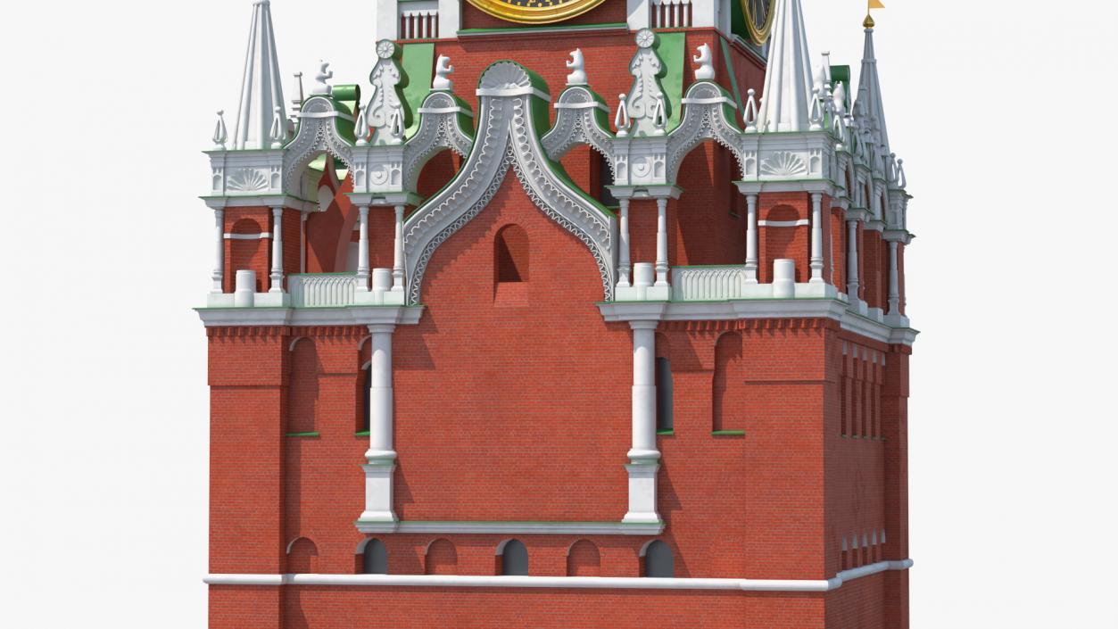 3D Kremlin Saviour Tower