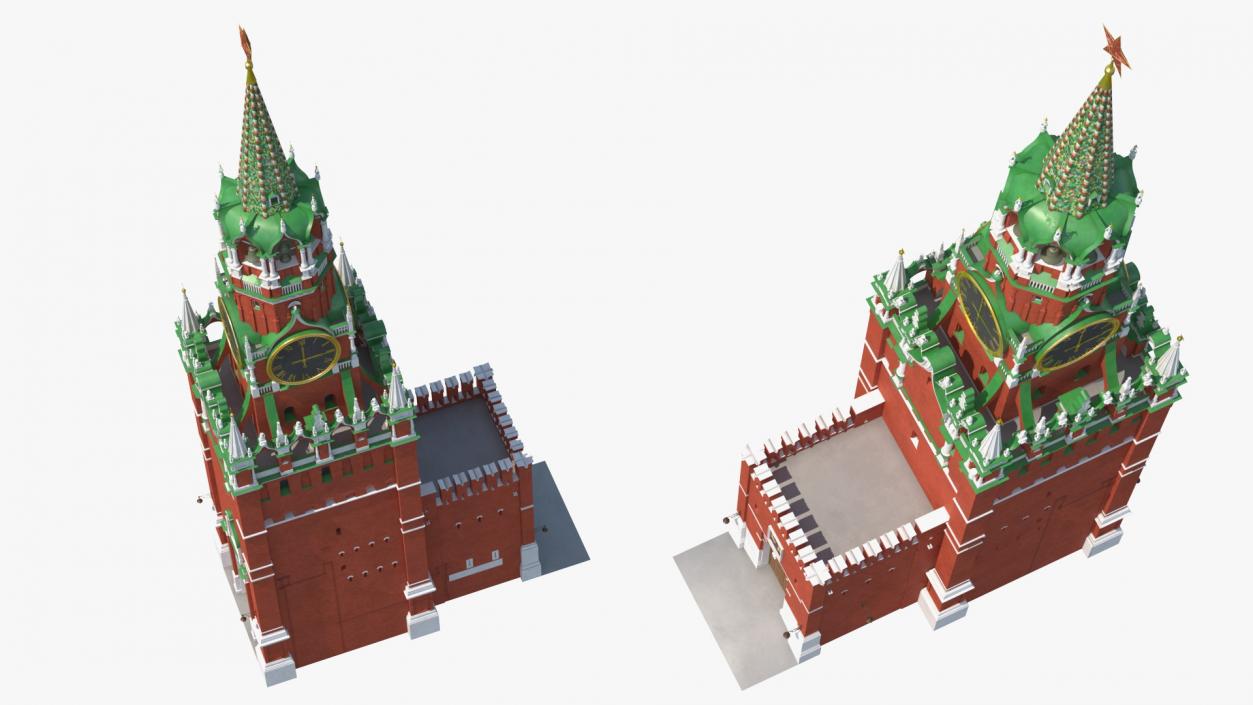 3D Kremlin Saviour Tower