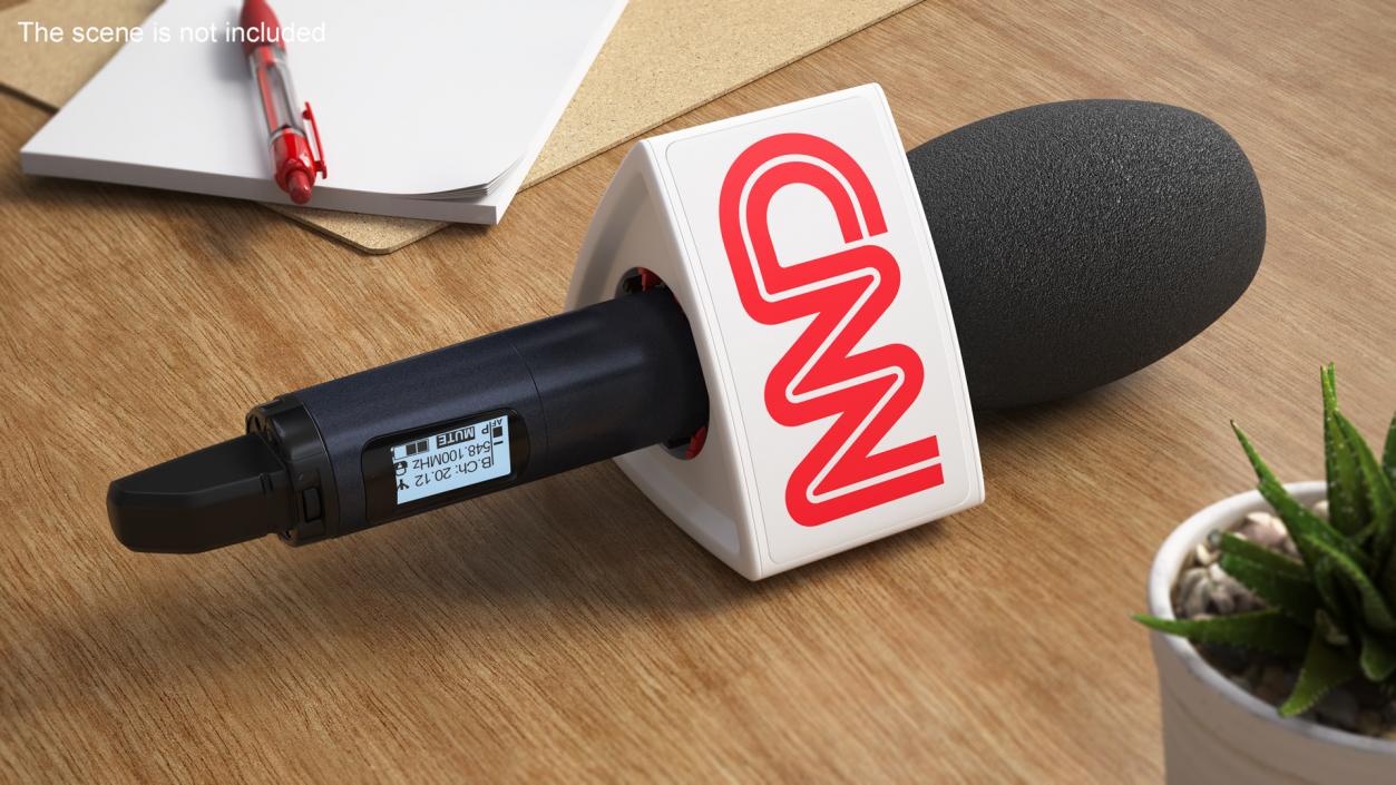 3D CNN Newsshooter Wireless Microphone Triangular