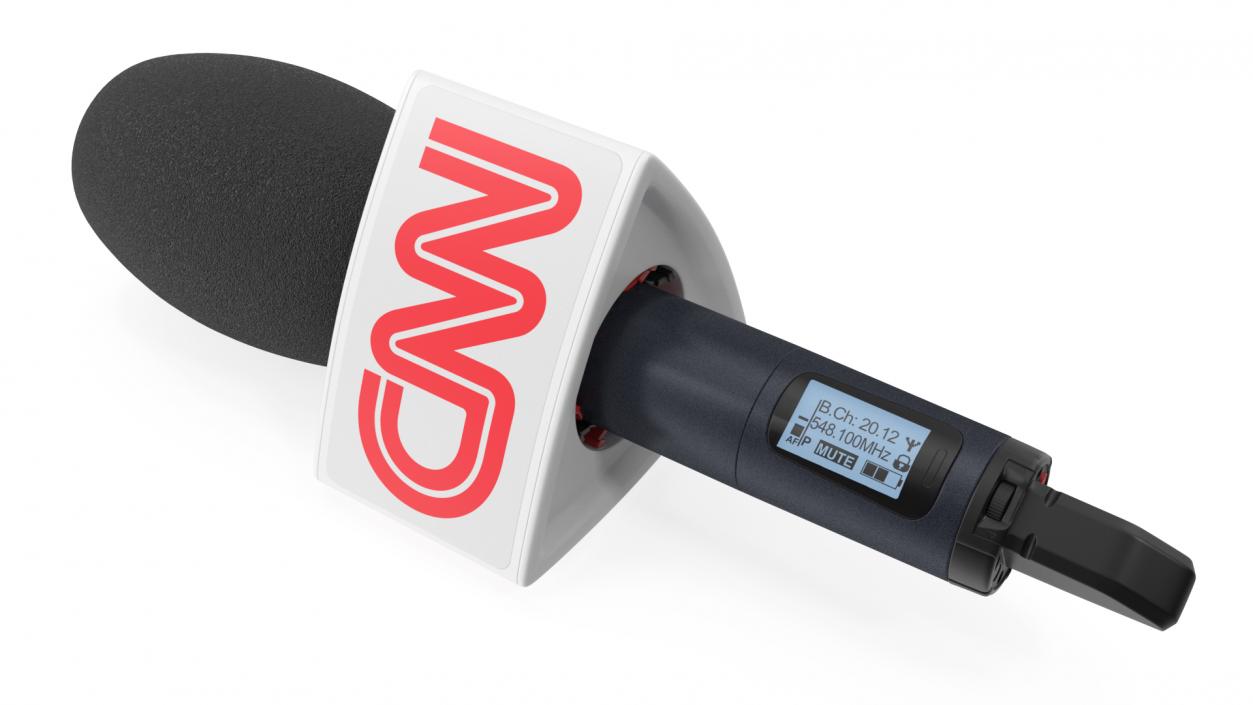 3D CNN Newsshooter Wireless Microphone Triangular