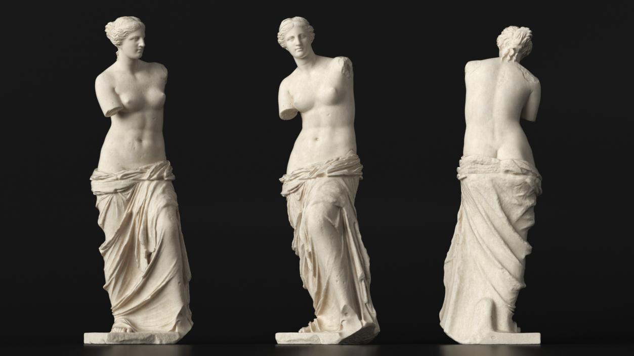 Statue of Venus de Milo Stone 3D model