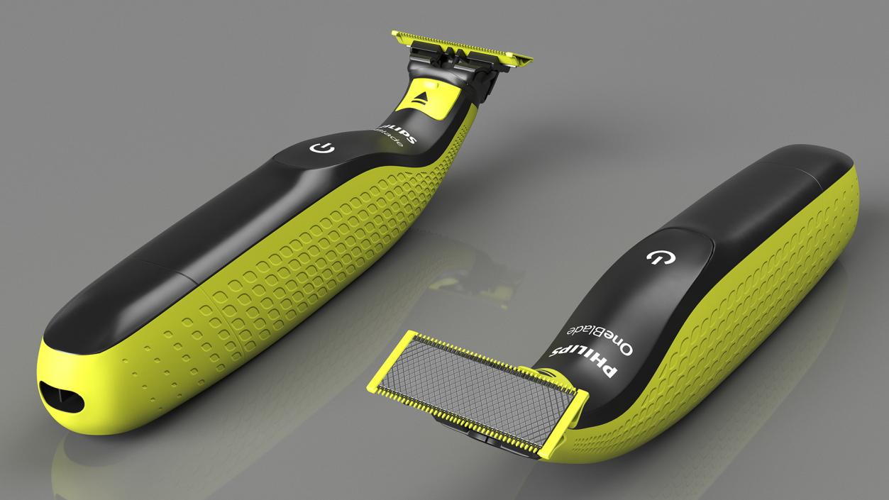 3D Philips OneBlade Trimmer Yellow