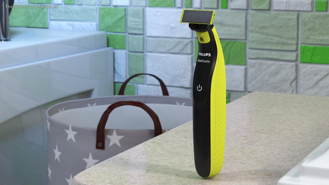 3D Philips OneBlade Trimmer Yellow