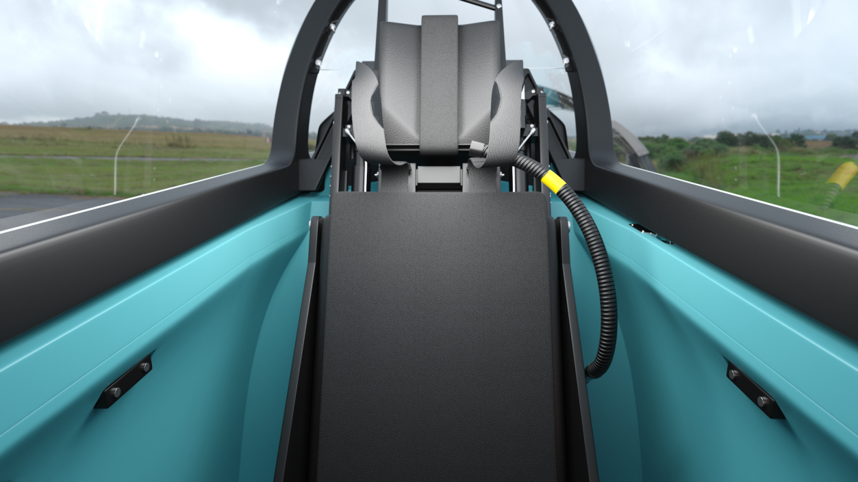 Training Aircraft Pilatus PC-21 Grey Rigged for Cinema 4D 3D