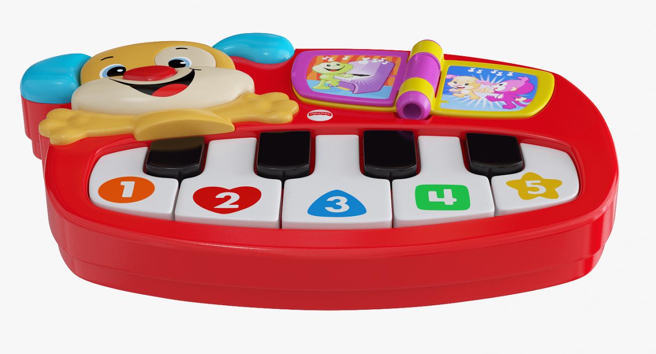 Musical Toy Piano 3D