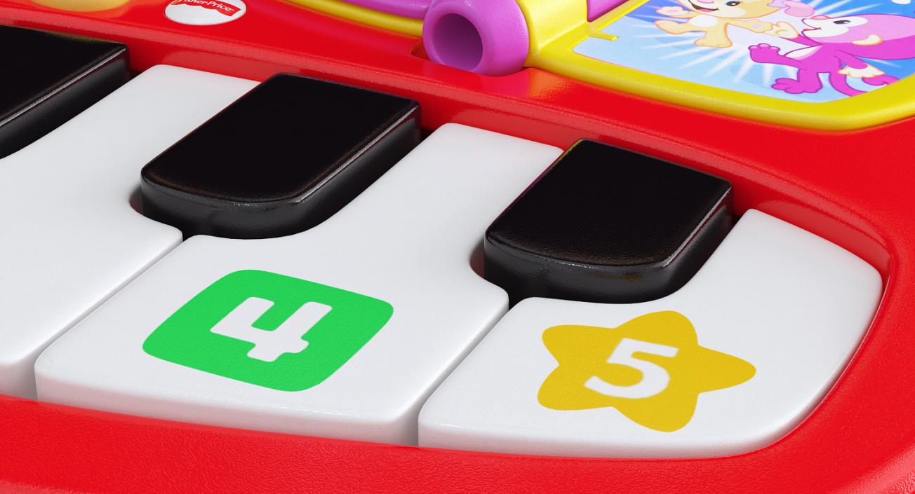 Musical Toy Piano 3D