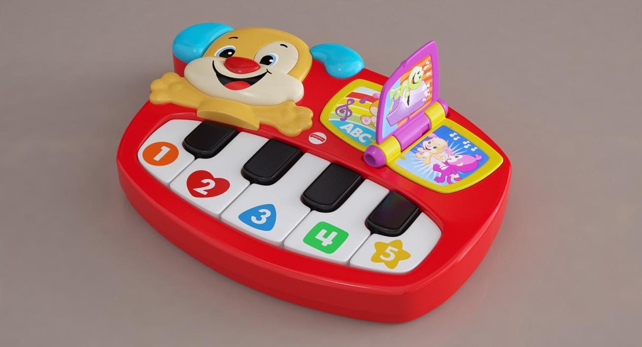 Musical Toy Piano 3D