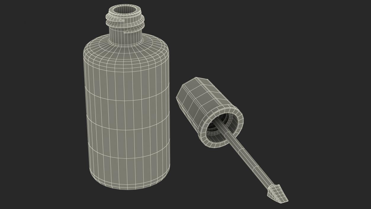 3D model Correction Fluid Bottle Opened