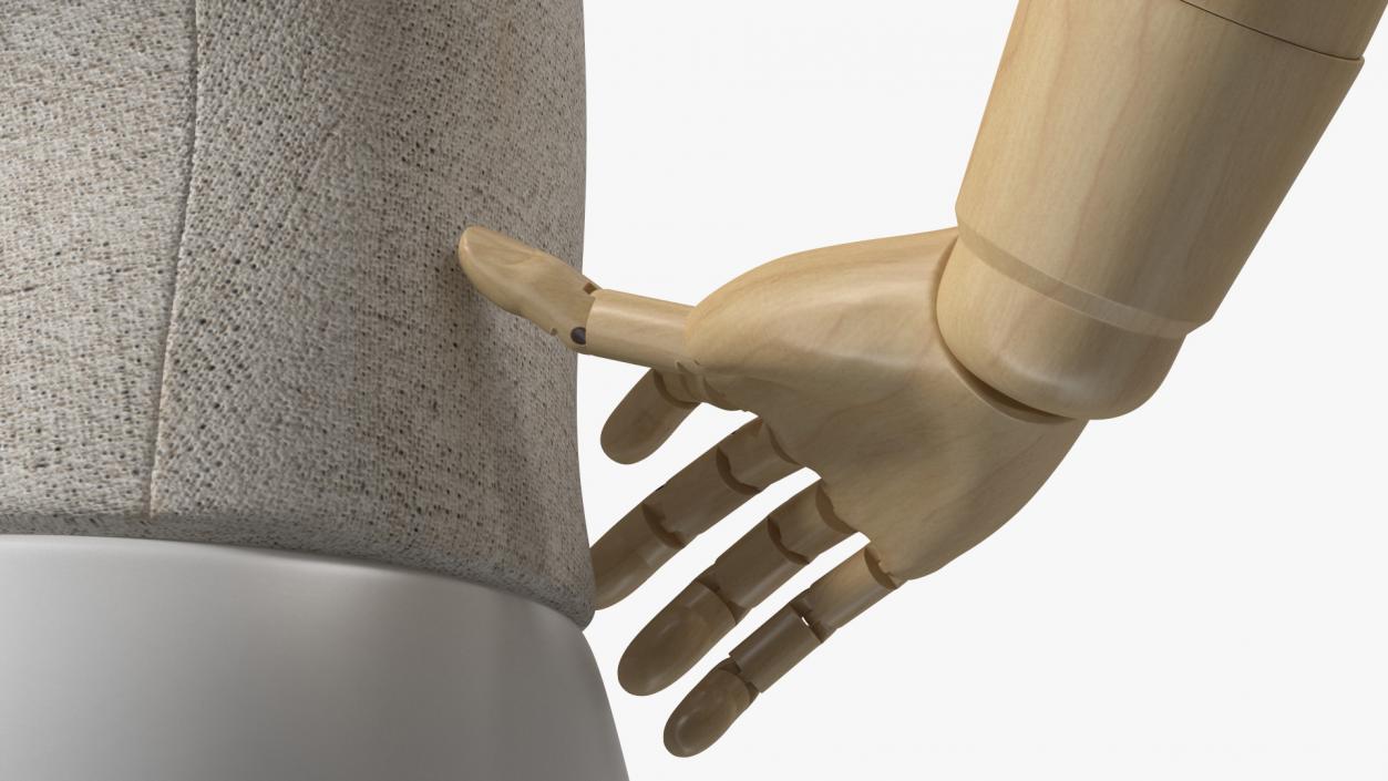 3D model Flexible Manikin Hands On Hips