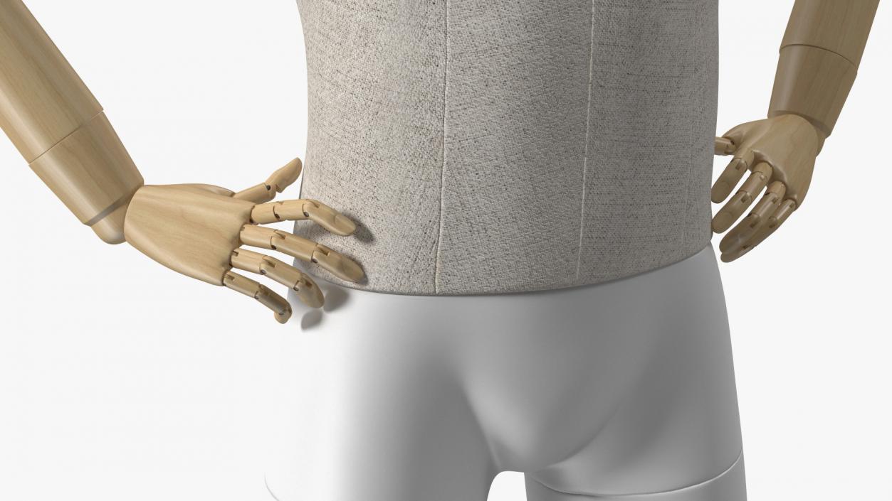 3D model Flexible Manikin Hands On Hips