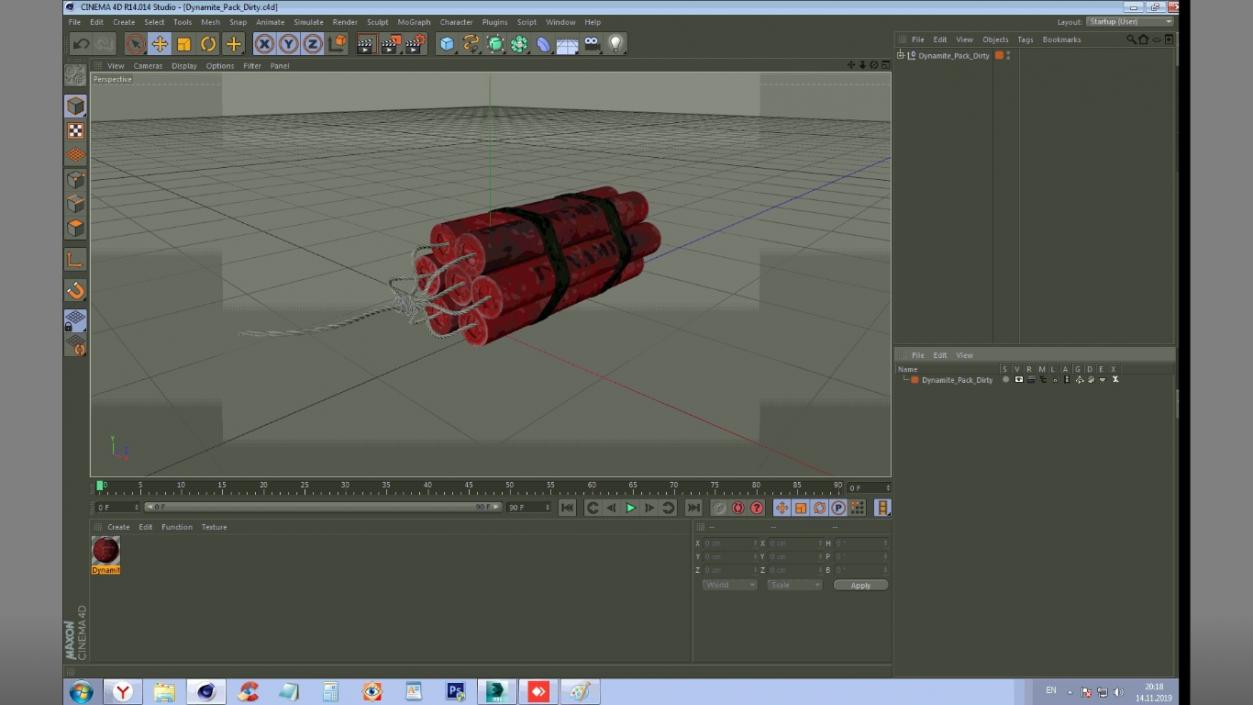 Dynamite Pack Dirty 3D model