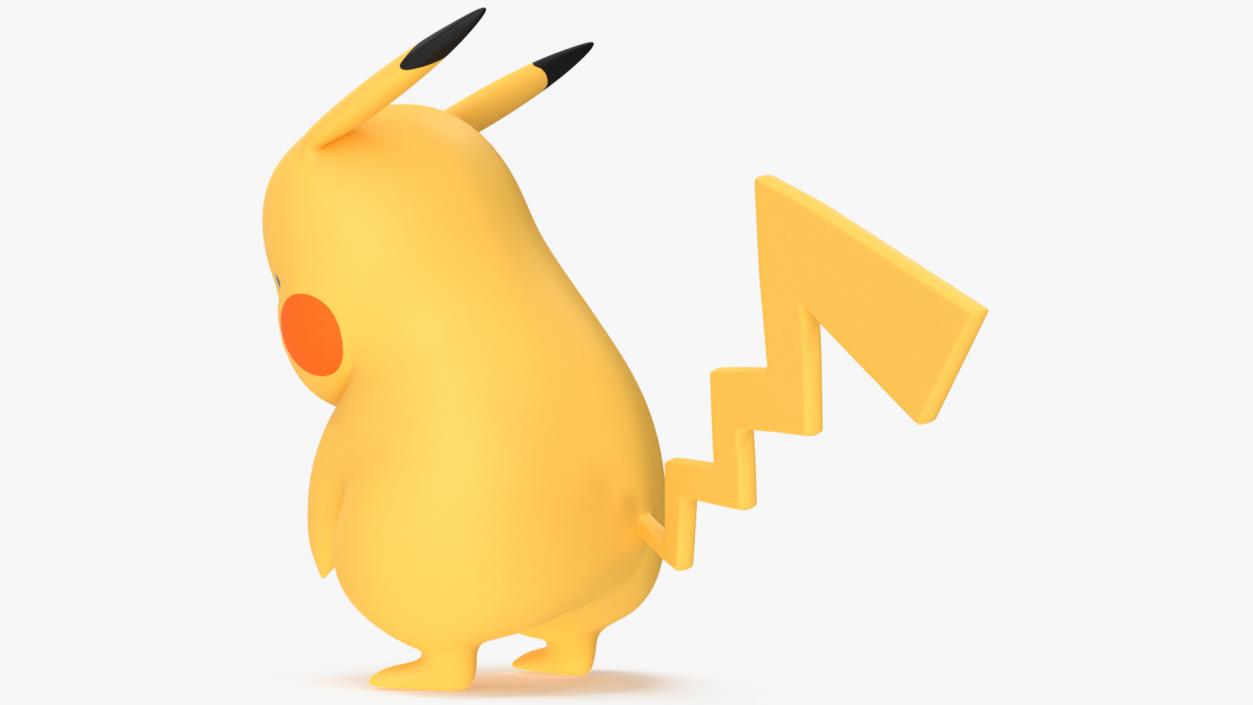 3D Sad Pikachu Character