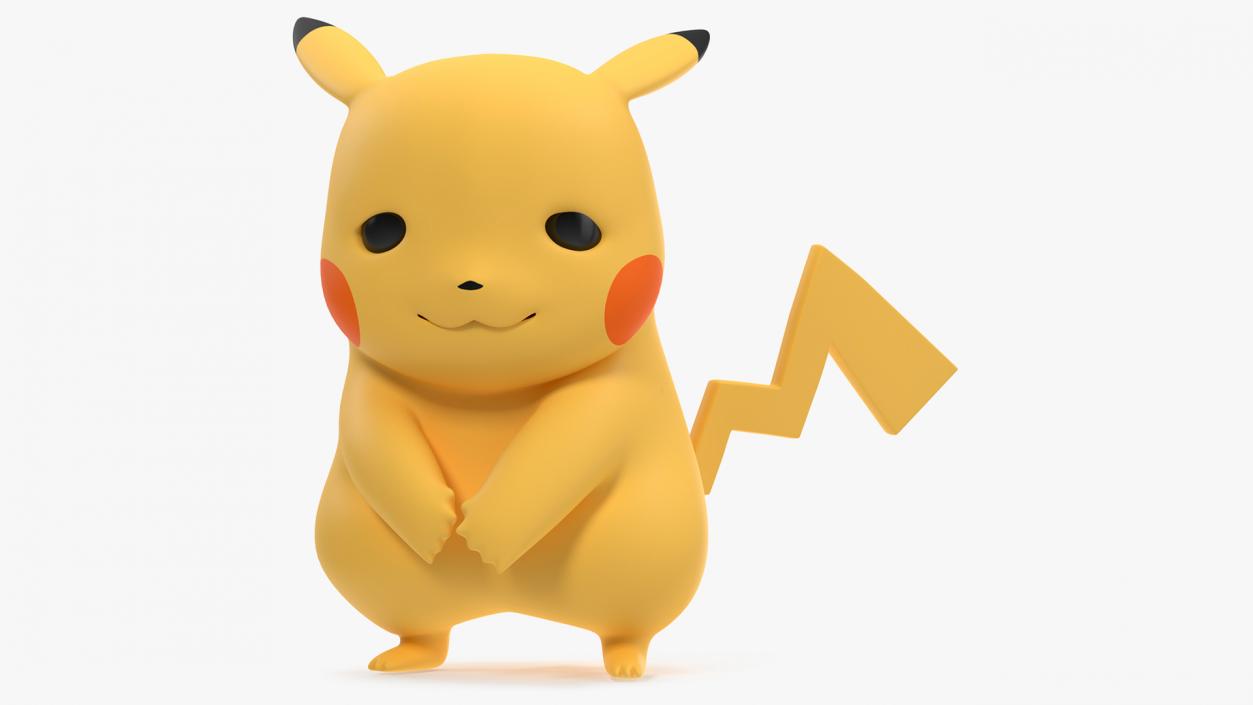 3D Sad Pikachu Character