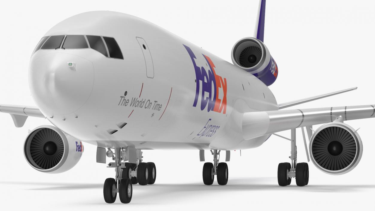 3D model McDonnell Douglas MD11 Tri Jet Airliner FedEx