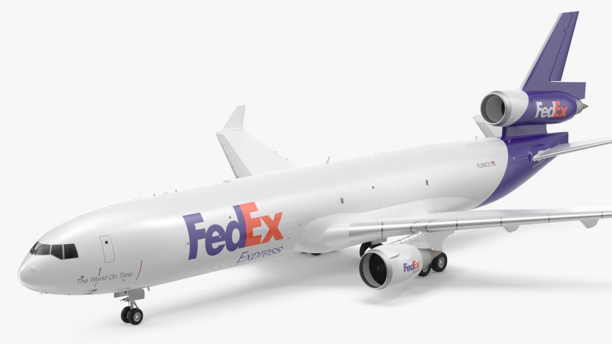 3D model McDonnell Douglas MD11 Tri Jet Airliner FedEx