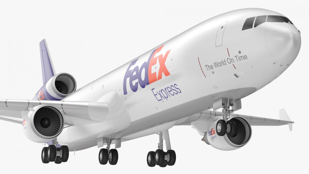 3D model McDonnell Douglas MD11 Tri Jet Airliner FedEx