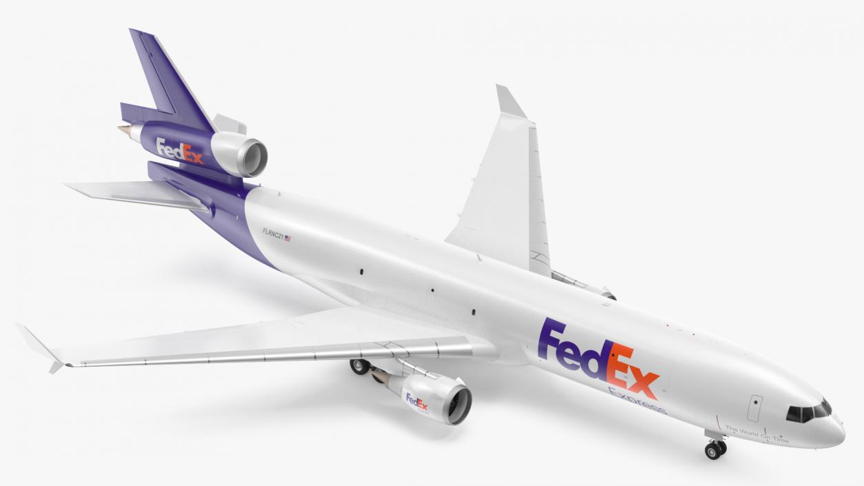 3D model McDonnell Douglas MD11 Tri Jet Airliner FedEx