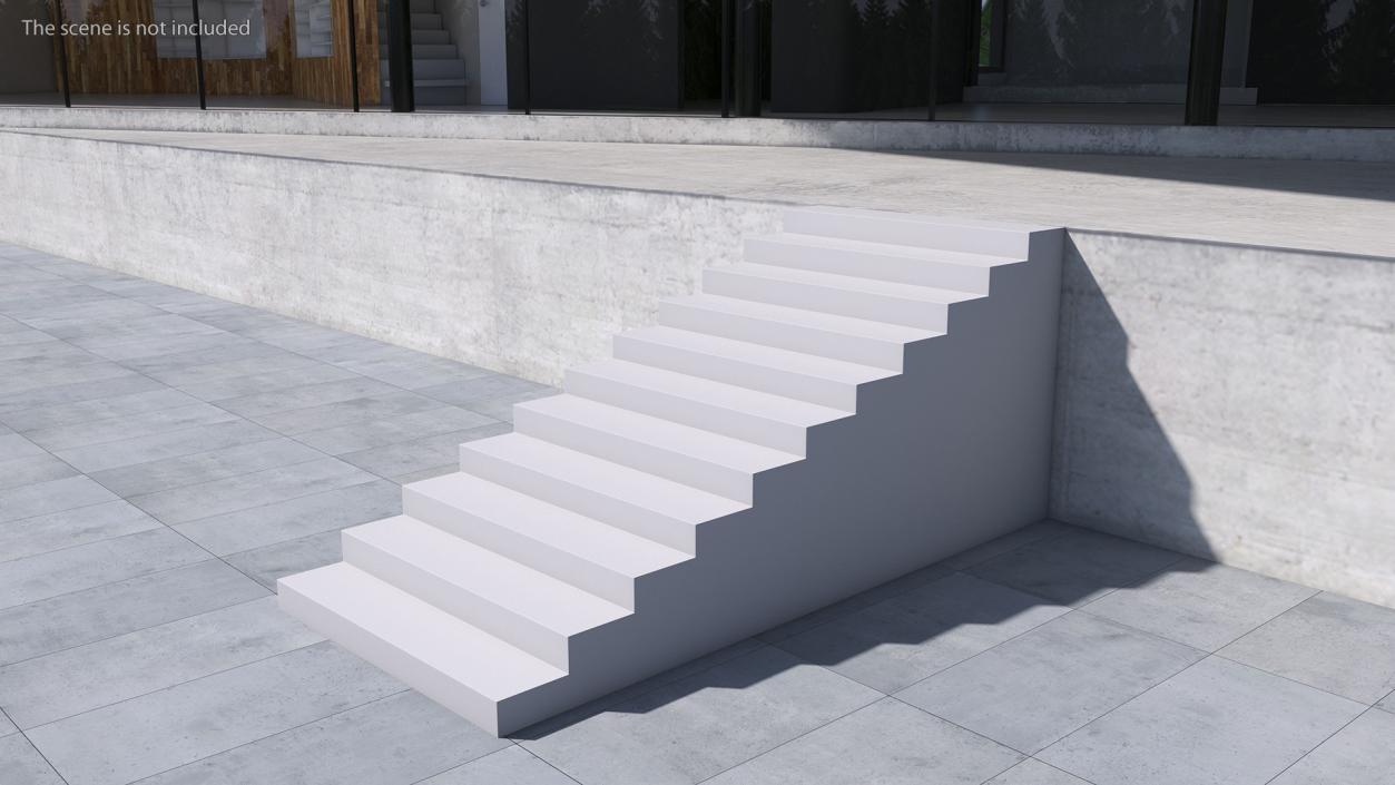 3D model Architectural White Stair