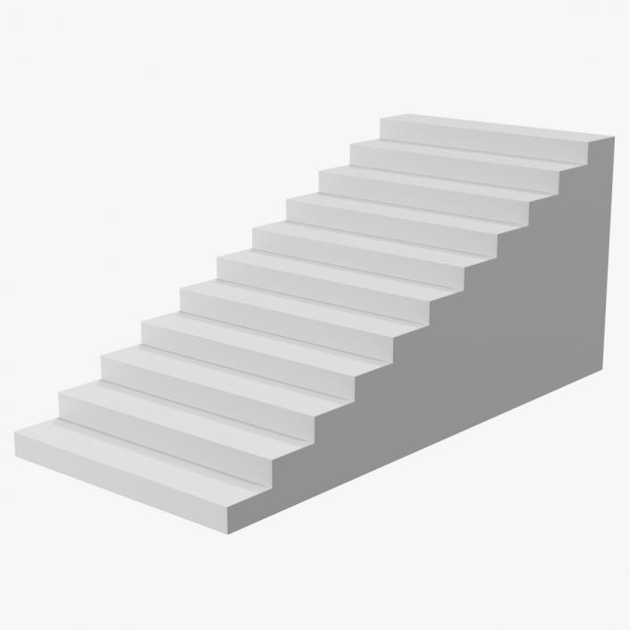 3D model Architectural White Stair