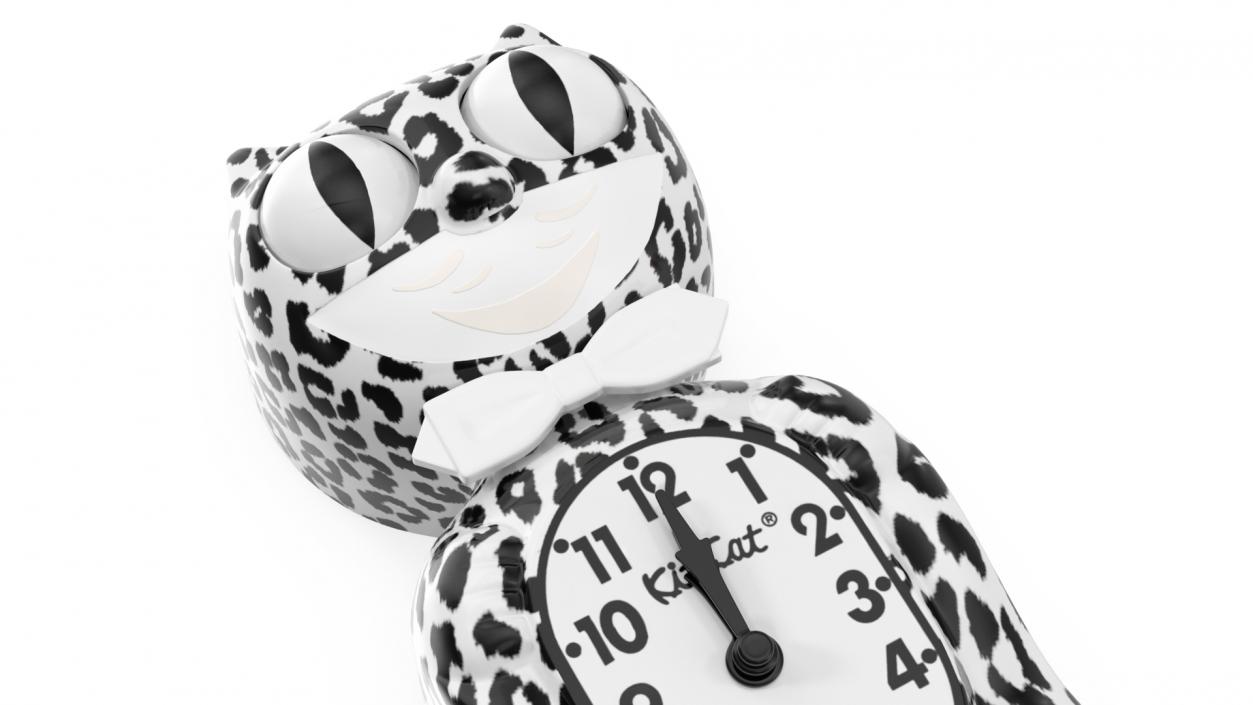 3D model Leopard Kit Cat Clock Exotic Pet(1)