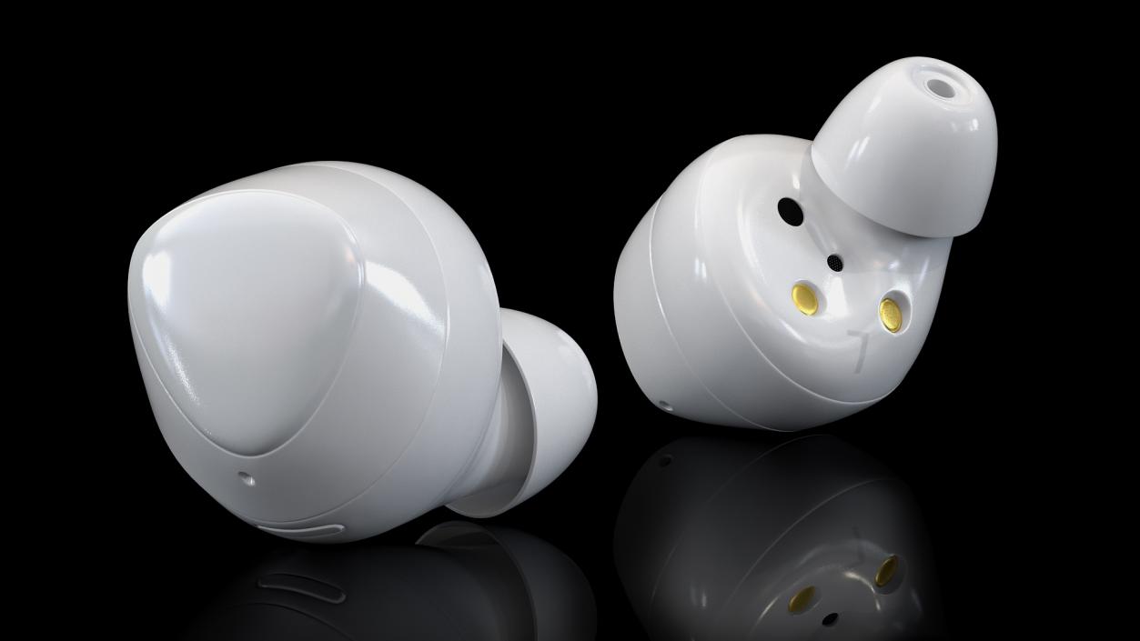 Samsung Galaxy Buds Plus TWS Earbuds White 3D