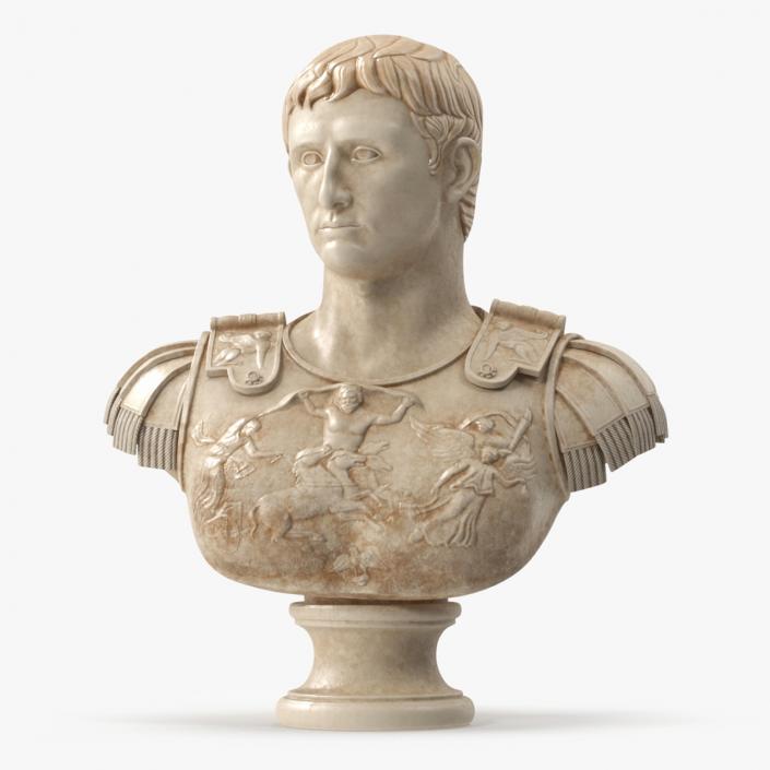 Bust Roman Emperor Caesar Augustus 3D model